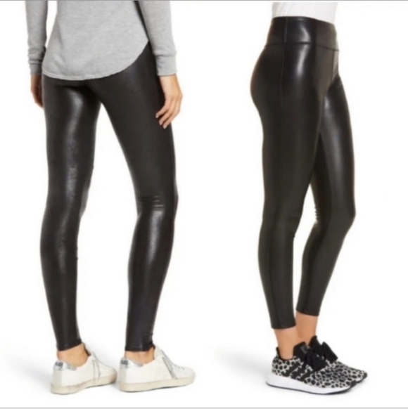 Rachel Zoe Pants - RACHEL ZOE Women's Black Faux Leather Skinny Pants Legging 12 Sleek Trendy